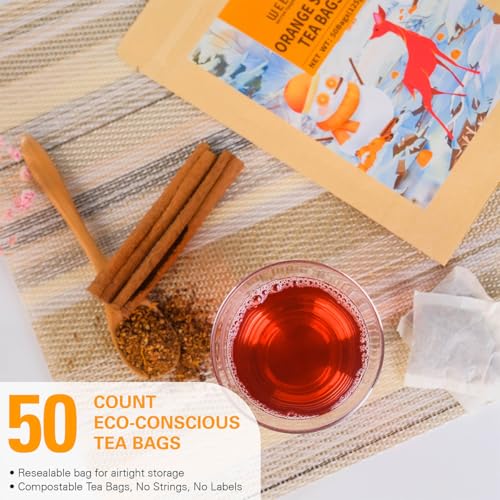 Orange Spice Herbal Tea Bags 50count (50 Count)
