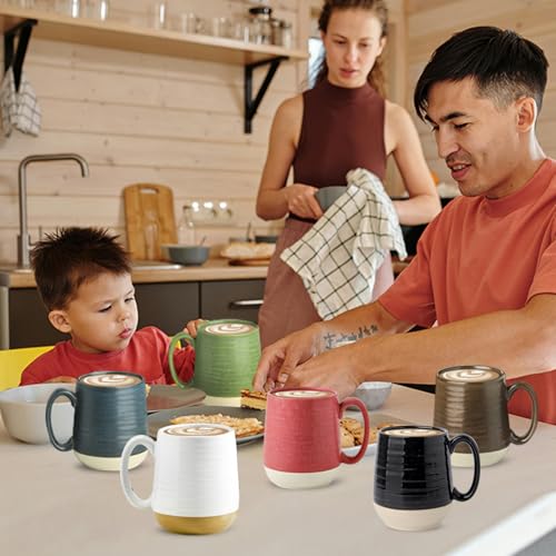 Porcelain Coffee Mugs Set of 6 (6 Count)