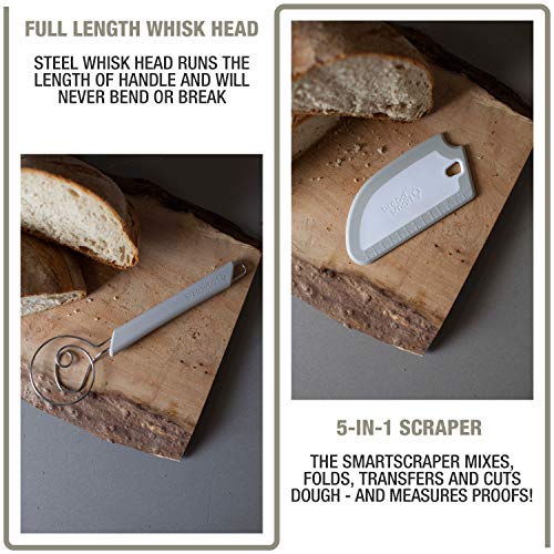 Artisan Bread Whisk and Bench Scraper Duo (2 Count)