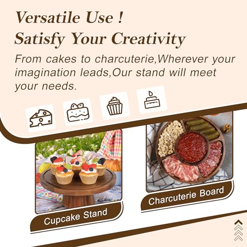 Wooden Cake Stand with Lid