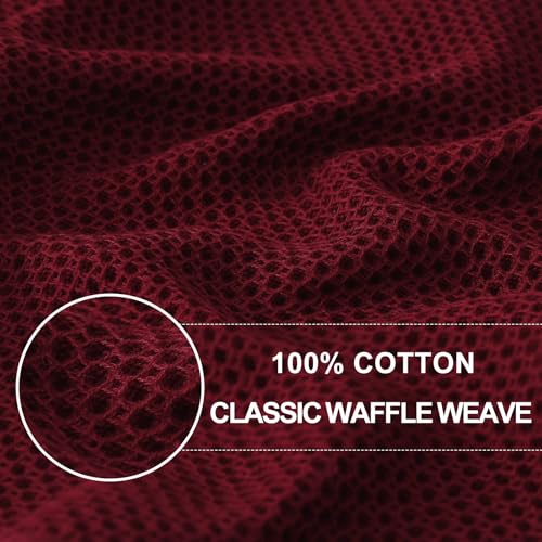 100% Cotton Waffle Weave Kitchen Dish Cloths 12 (12 Count)