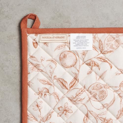 100% Cotton Oven Mitt & Pot Holder Set (2 Count)