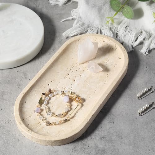Natural Marble Tray for Bathroom Counter