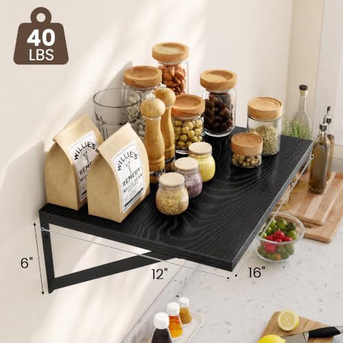 Wall Mounted Floating Shelves Set of 3 (3 Count)