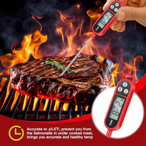 6 Pcs Food Thermometer Instant Read Probe BBQ (6 Count)