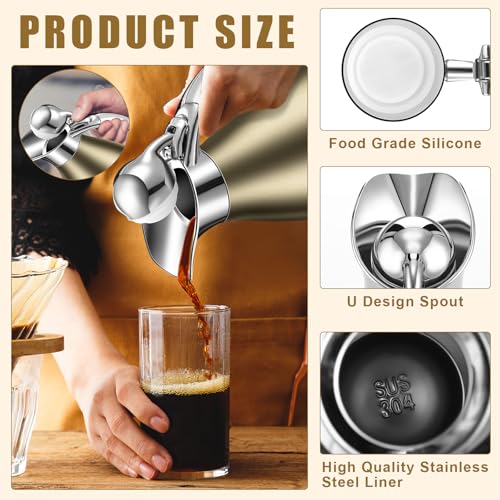 2 Pcs 68oz Thermal Coffee Carafe for Keeping Hot (2 Count)