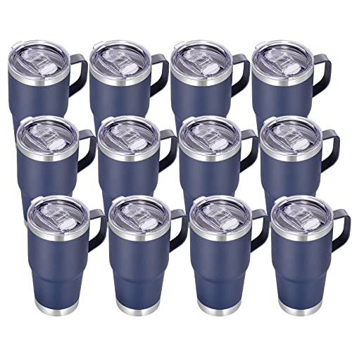 20 oz Tumbler Bulk with Handle Lid and Straw (12 Count)