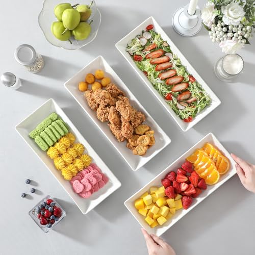 Porcelain Serving Platters Set of 4 (4 Count)
