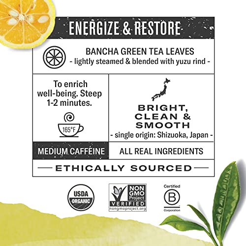 Organic Yuzu Bancha Green Tea (48 Count)