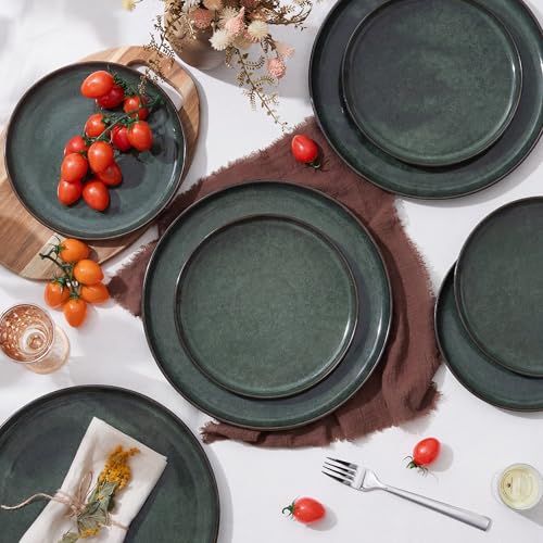 Ceramic 7.9 Inch Porcelain Dessert Plates Set of 6