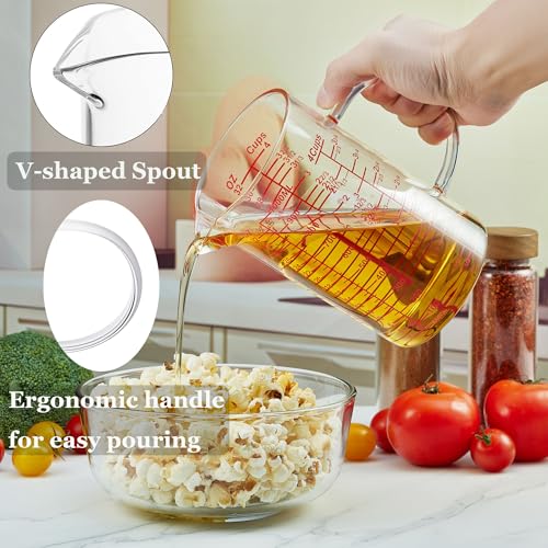 Ackers Mirror Graduated Glass Measuring Cup