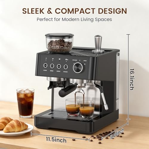 20 Bar Espresso Machine with Grinder