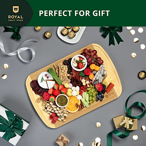 Wooden Cutting Boards for Kitchen Meal Prep & Serving