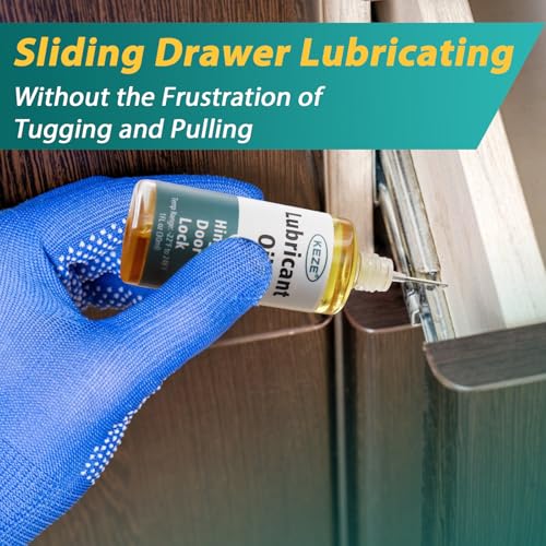 Squeaky Door Hinge Lubricant Knife Pivot Oil for Door Hinge Oil for Lock Scissors Watch Keyhole Knife Lube Synthetic Pocket Knife Lubricant with Needle Oiler 1 oz