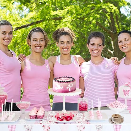 36pcs Breast Cancer Awareness Cookie Stencils for Baking Party (36 Count)