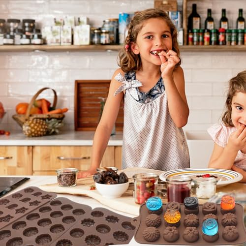 Silicone Chocolate Flower Molds (4 Count)