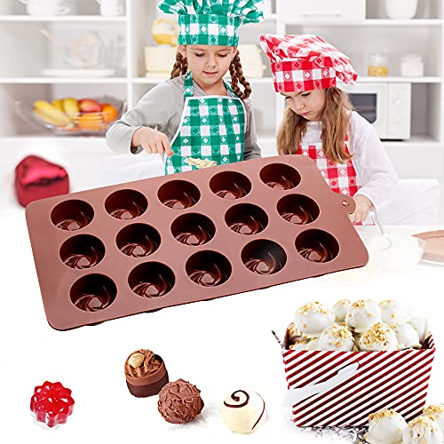 4 Packs Silicone Molds for Chocolate