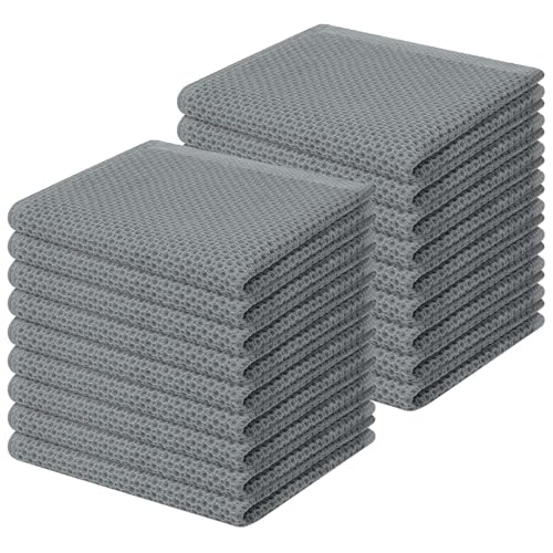 100% Cotton Waffle Weave Kitchen Dish Cloths 18 (18 Count)