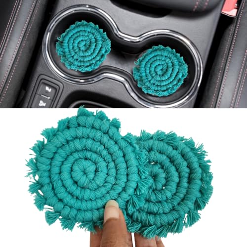 Cotton Car Coasters for Cup Holders (2 Count)