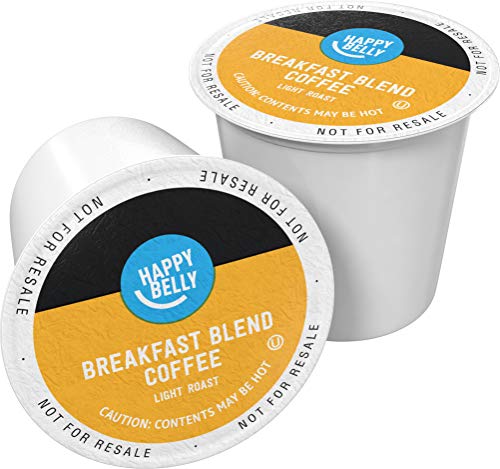 Amazon Brand Happy Belly Light Roast Coffee Pods (100 Count)