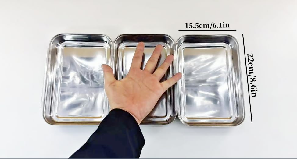 3 Piece Stainless Steel Breading Set (3 Count)