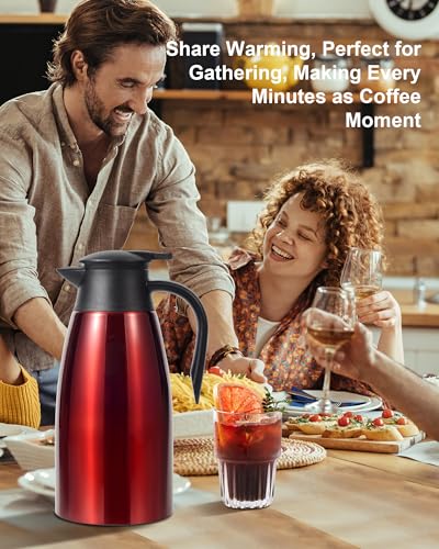 70 Oz Thermal Coffee Carafe for keeping hot (140 Count)