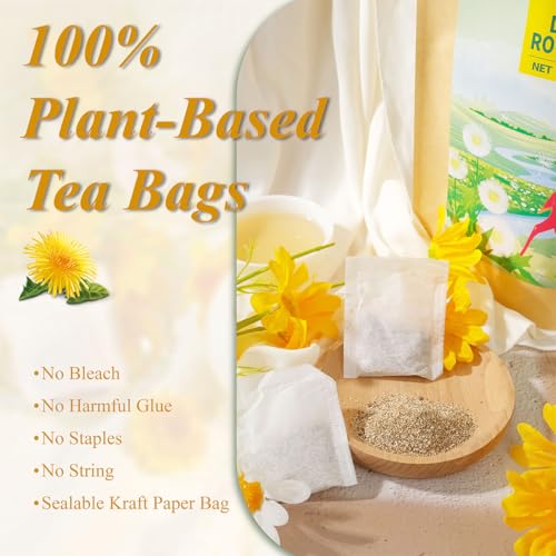 Raw Dandelion Root Tea Bags 100 Count