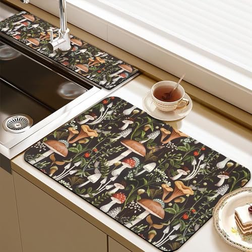 19.5" x 12" Dish Drying Mat & 24" x 5.5" Sink Splash Guard