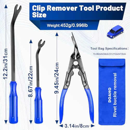 17Pcs Mechanic Hook and Pick Tool Set & Car Trim Removal Kit (44.48 Ounce)