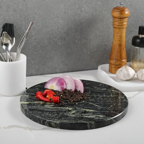 Indian Round Marble Cutting Board for Kitchen