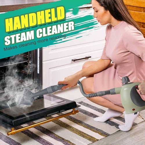 Multi Surface Handheld Pressurized Steam Cleaner with 13 PCS Accessory (13 Count)