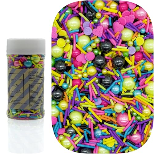 Disco Themed Sprinkles Mixed Style Edible Cake Decorations Cupcake Toppers Cookie Perfect for Cakes
