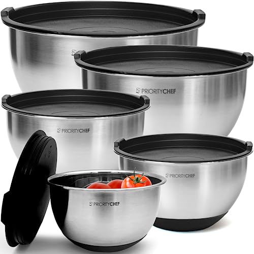 Premium Mixing Bowls With Lids Set