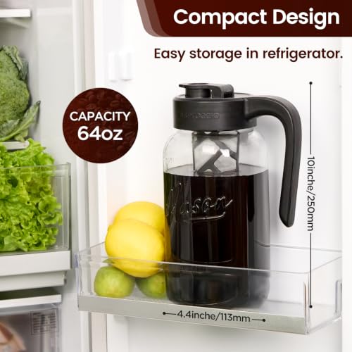 Cold Brew Coffee Maker Glass (2 Count)