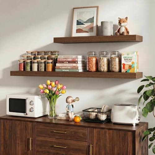 36 Inch Floating Shelves Wall Mounted for Display (2 Count)