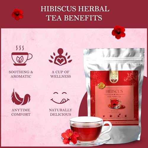 Tealeaf & Co. Hibiscus Tea with Hibiscus Flowers Extract (7.055 Ounce)