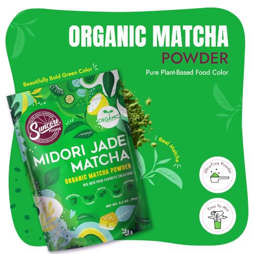 Organic Midori Jade Matcha Powder 3.5oz (3.5 Ounce)