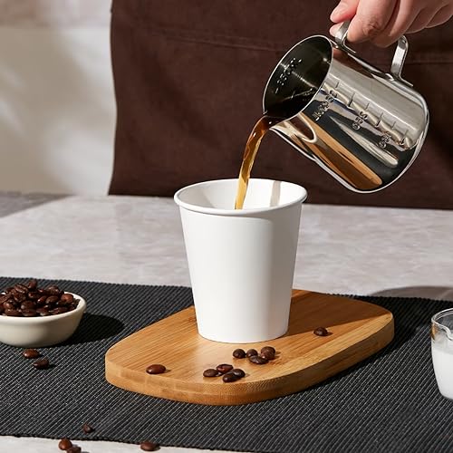 300Pack 10oz Disposable Paper Coffee Cups White Hot Coffee Cups (300 Count)