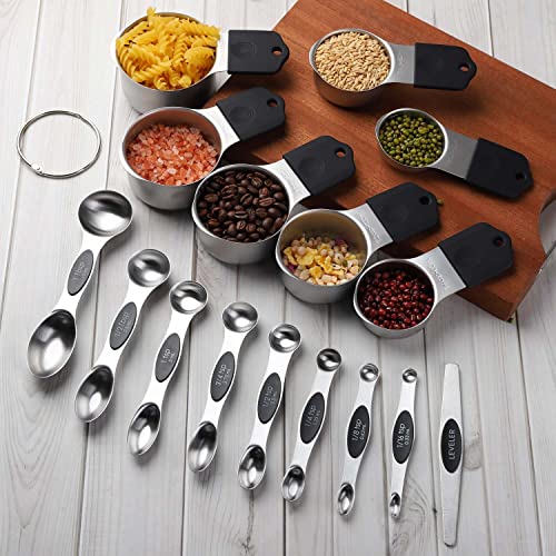 Magnetic Measuring Cups and Spoons Set Stainless Steel Measuring Cup&Spoon