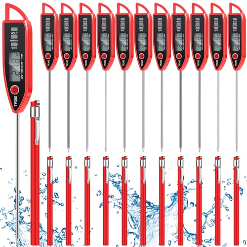 12 Set Digital Food Thermometer Long Probe Instant (12 Count)