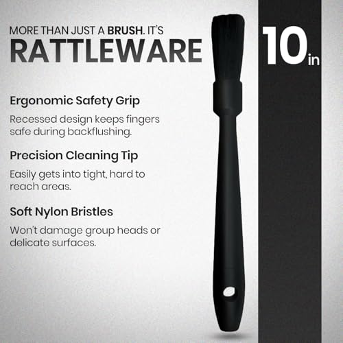 10 in Espresso Grinder Brush Coffee Cleaning Tool Handle