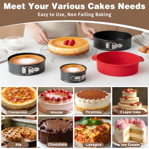 Nonstick 4 7 9 Inch Springform Pan Cheesecake Pan with Protector