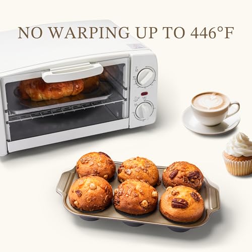 2 Pack Foldable Nonstick Silicone Muffin Pans For Baking (2 Count)