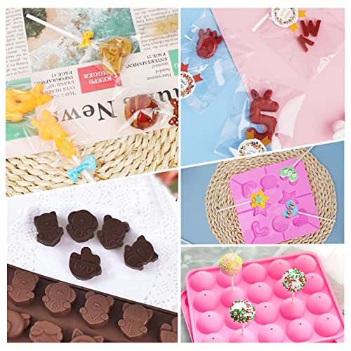 Cake Pop Maker Kit 618Pcs with 5 Silicone Mold Sets