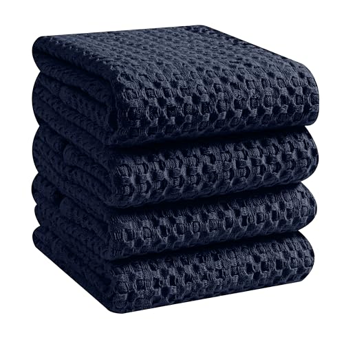 Premium Waffle Weave Kitchen Towels (4 Count)