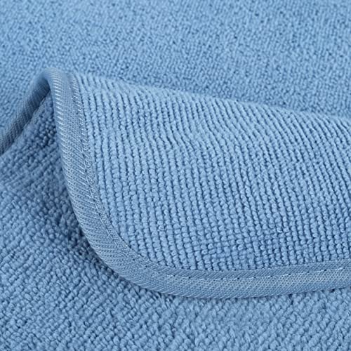 330 GSM Poly Blend Microfiber Shower Wash Cloth Face Towel (6 Count)