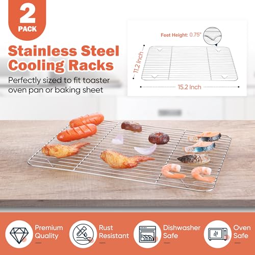 2 PCS Cooking & Baking Cooling Rack