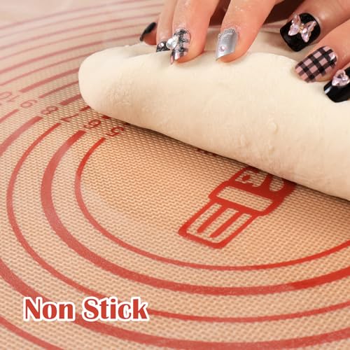 Non slip Silicone Pastry Mat Extra Large Measurements 36''x 24'' Baking Mat