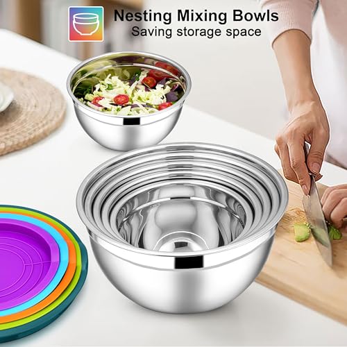 Stainless Steel Mixing Bowls (7 Count)