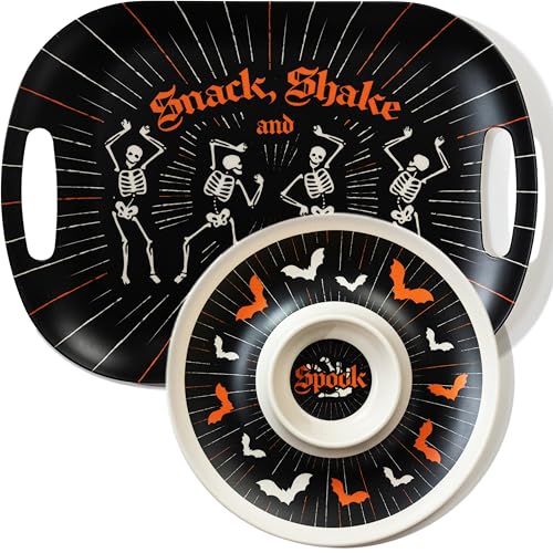 Halloween Gothic Skeleton Serving Trays (2 Count)